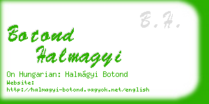botond halmagyi business card